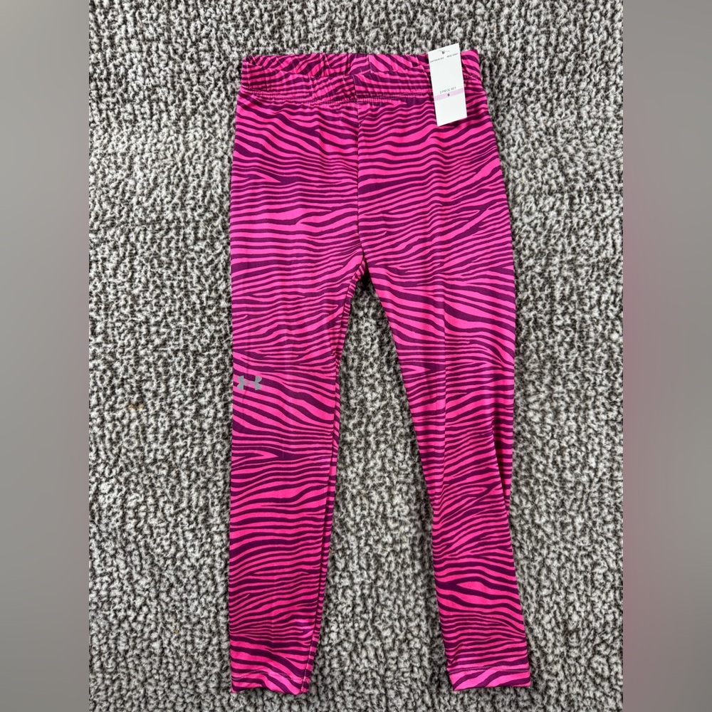 Under Armour Kids matching animal print Set - Gray and Pink - Picture 6 of 8